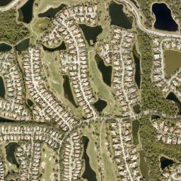 Satellite view of Royal Lakes Golf Course and Clubhouse