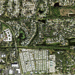 Pinecraft Florida High Resolution Satellite Map