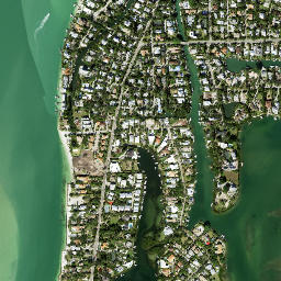 Siesta Key Florida High Resolution Satellite Map