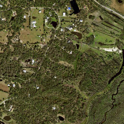 Hidden River Florida High Resolution Satellite Map