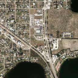 Lake Placid Florida High Resolution Satellite Map