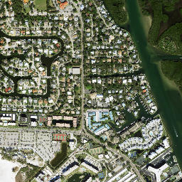 Siesta Key map(satellite map)