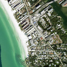 Point O'Rocks Florida High Resolution Satellite Map