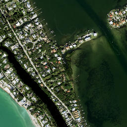 White Beach Florida High Resolution Satellite Map