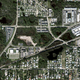 Palm Lake Park Florida High Resolution Satellite Map