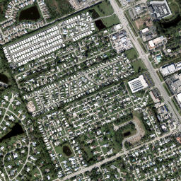 Coral Gardens Florida High Resolution Satellite Map