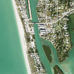 Nokomis Beach Florida High Resolution Satellite Map
