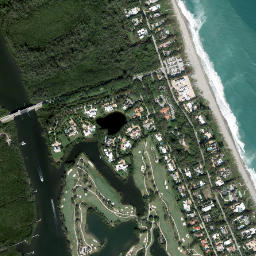 Satellite view of Jupiter Island Hobe Sound