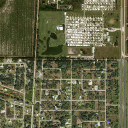Peace River Shores Florida High Resolution Satellite Map