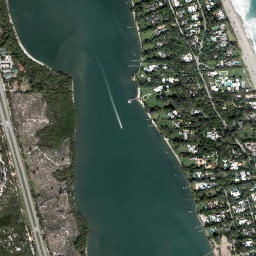 Jupiter Island Florida High Resolution Satellite Map