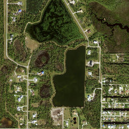 Tarpon Point Florida High Resolution Satellite Map