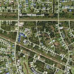 Deep Creek Florida High Resolution Satellite Map