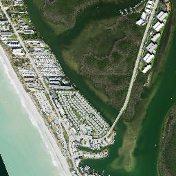 Punta Gorda Beach Florida High Resolution Satellite Map