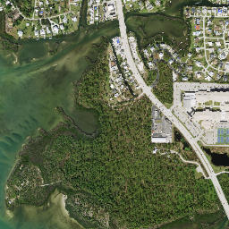 New Point Comfort Florida High Resolution Satellite Map