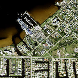 Fishermens Village Florida High Resolution Satellite Map