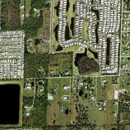 Blue Heron Pines Florida High Resolution Satellite Map