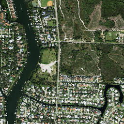 Juno Isles Florida High Resolution Satellite Map