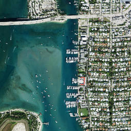 Palm Beach Shores map(satellite map)