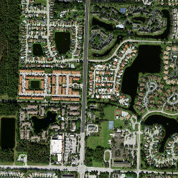 Lakeside Green Florida High Resolution Satellite Map