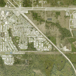 Bayshore Florida High Resolution Satellite Map