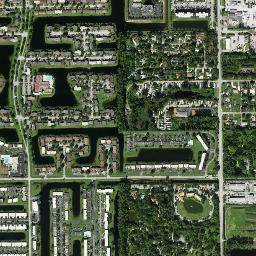Golden Lakes Florida High Resolution Satellite Map