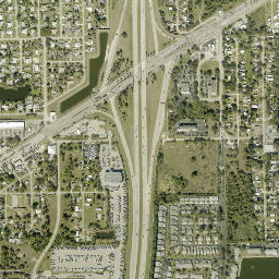 Morse Shores Florida High Resolution Satellite Map