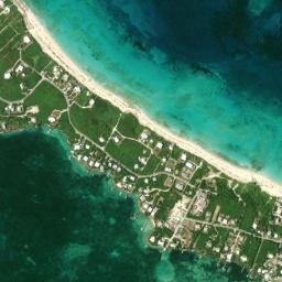 Satellite view of Great Guana Cay Nippers Beach Bar Grill Beach