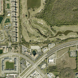 Satellite view of Colonial Country Club