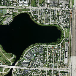 Lake Worth map(satellite map)