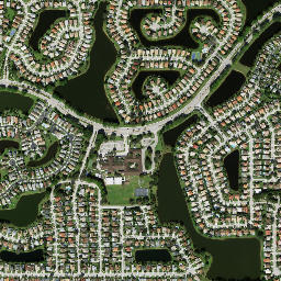 Rainbow Lakes Florida High Resolution Satellite Map
