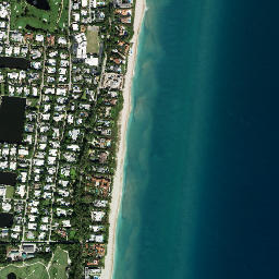 Gulf Stream Florida High Resolution Satellite Map