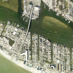 Fort Myers Beach map(satellite map)