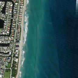 Highland Beach map(satellite map)