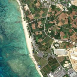 Satellite view of Okinawa Torii Station Beach