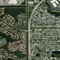 Paradise Palms Florida High Resolution Satellite Map