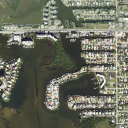 Bonita Shores Florida High Resolution Satellite Map