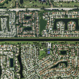 Boca Pointe Florida High Resolution Satellite Map