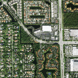 West Dixie Bend Florida High Resolution Satellite Map