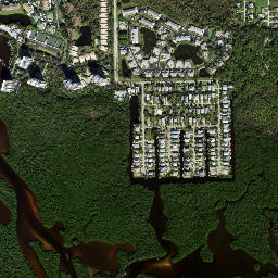 Gulf Harbor Florida High Resolution Satellite Map
