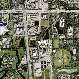 Vanderbilt Beach Florida High Resolution Satellite Map