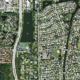 Coconut Creek Park Florida High Resolution Satellite Map
