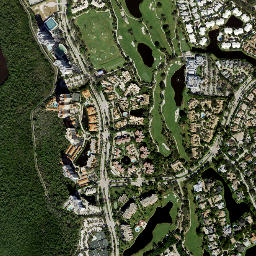 Pelican Bay map(satellite map)