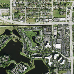 Collier Park Florida High Resolution Satellite Map
