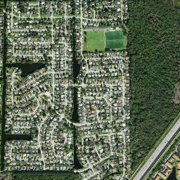 Margate Estates Florida High Resolution Satellite Map
