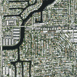 High Ridge Estates Florida High Resolution Satellite Map