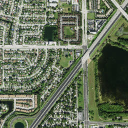Pompano Park Florida High Resolution Satellite Map