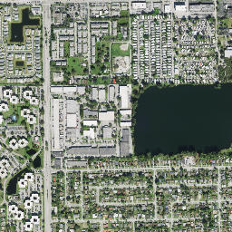 Flamingo Village Florida High Resolution Satellite Map