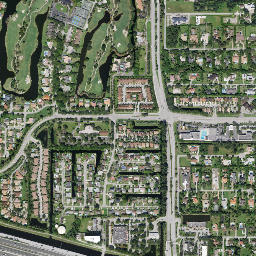 Melalevca Isles Florida High Resolution Satellite Map