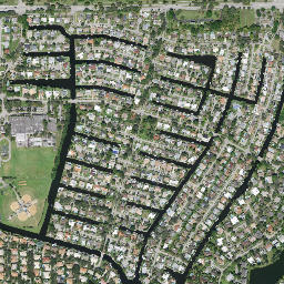 Plantation Isles Florida High Resolution Satellite Map