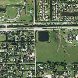 Southwest Ranches map(satellite map)
